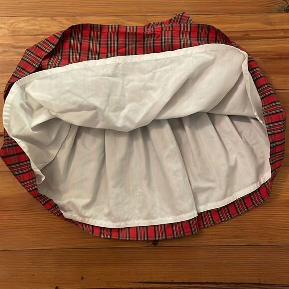Orient Express Vintage Red Tartan Plaid Skirt Girls Size 6 Christmas Holiday - Picture 5 of 8